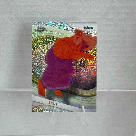 Disney Topps Chrome 2025 Mini Diamond Zeus #49 Father of Hercules - Picture 2 of 5